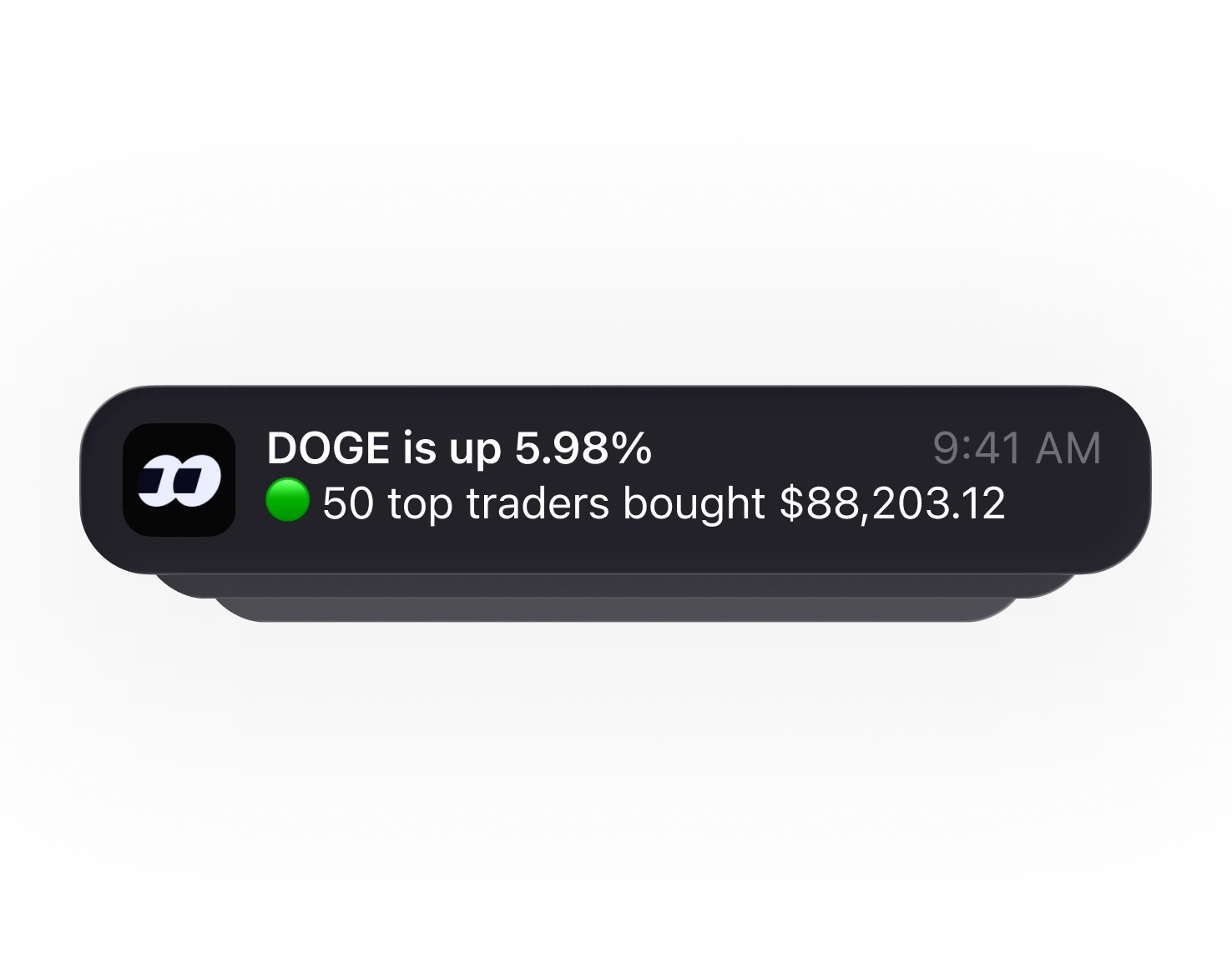 real time notifications for what the best are buying — in-app preview