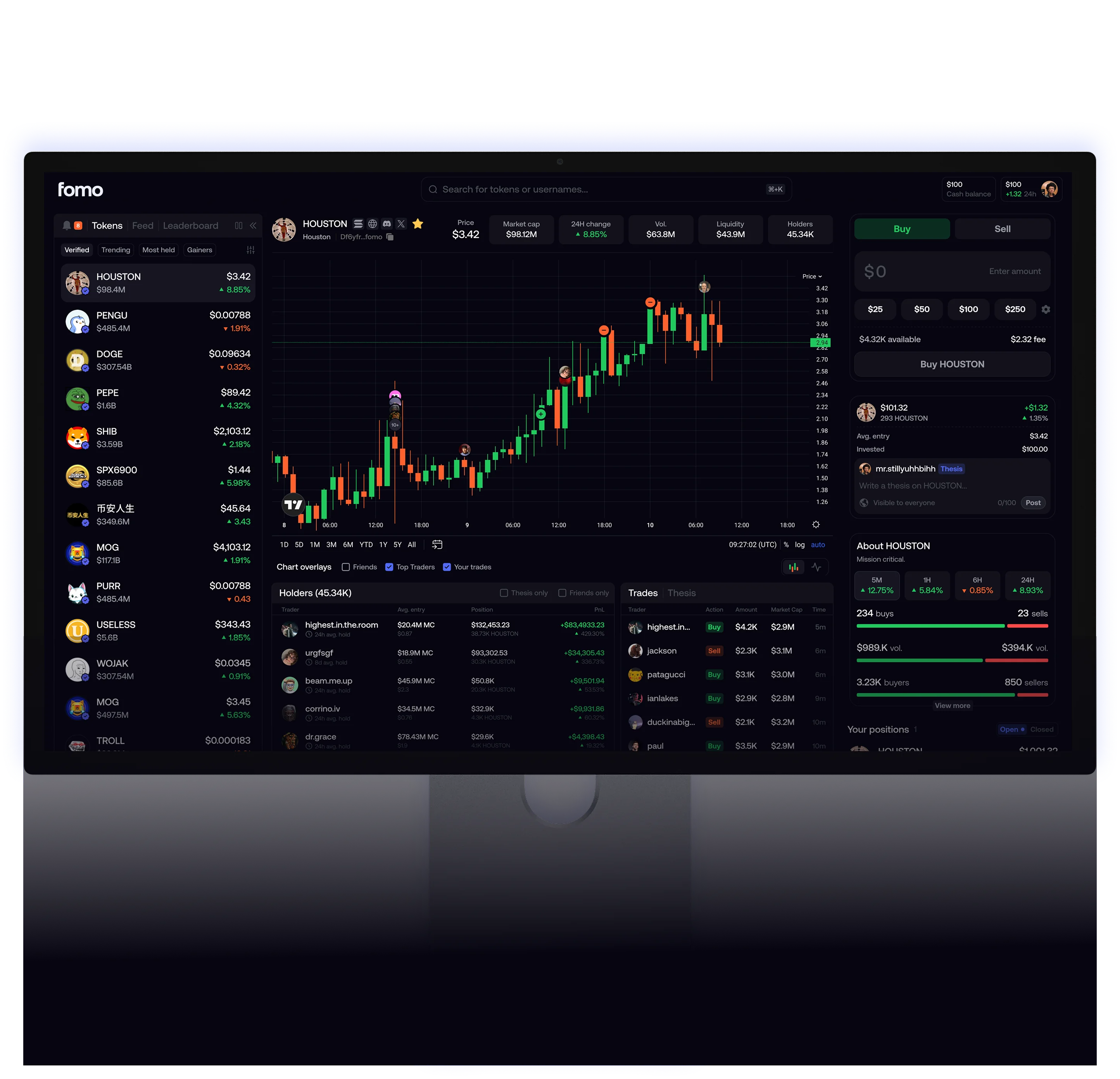 fomo desktop trading app
